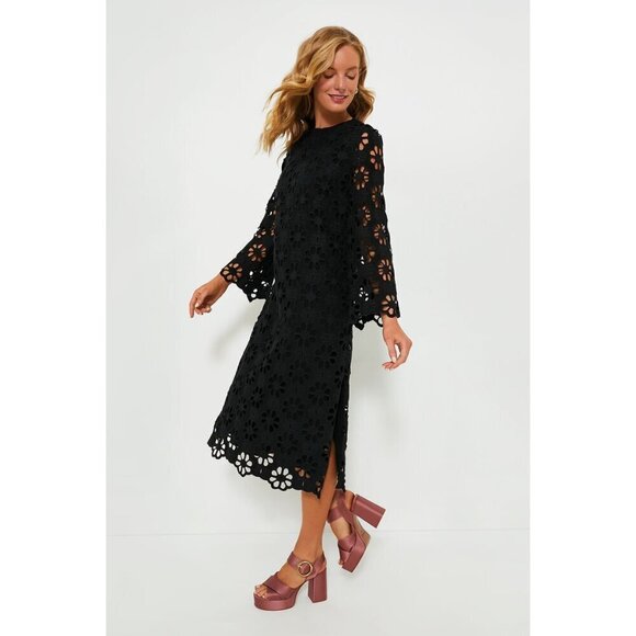 NWT Tuckernuck Noir Eyelet Hutton Dress - Picture 3 of 6